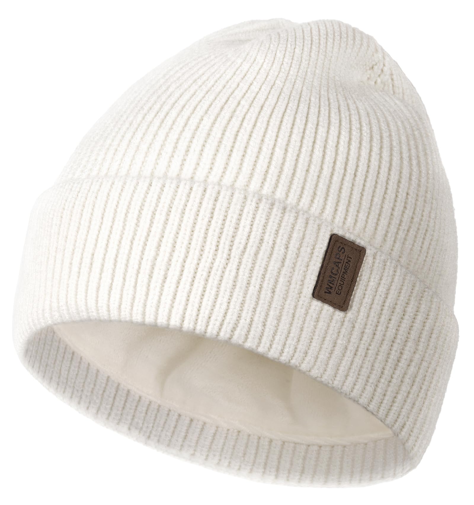 Wmcaps Winter Beanie for Men Women, Fleece Lined Beanie Soft Warm Knit Hat Ski Stocking Cuffed Cap